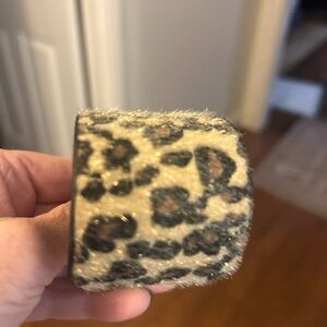 Leopard Print Fuzzy Bracelet